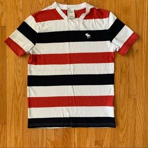 ABERCROMBIE AND FITCH KIDS STRIPED COLOURED T-SHIRT